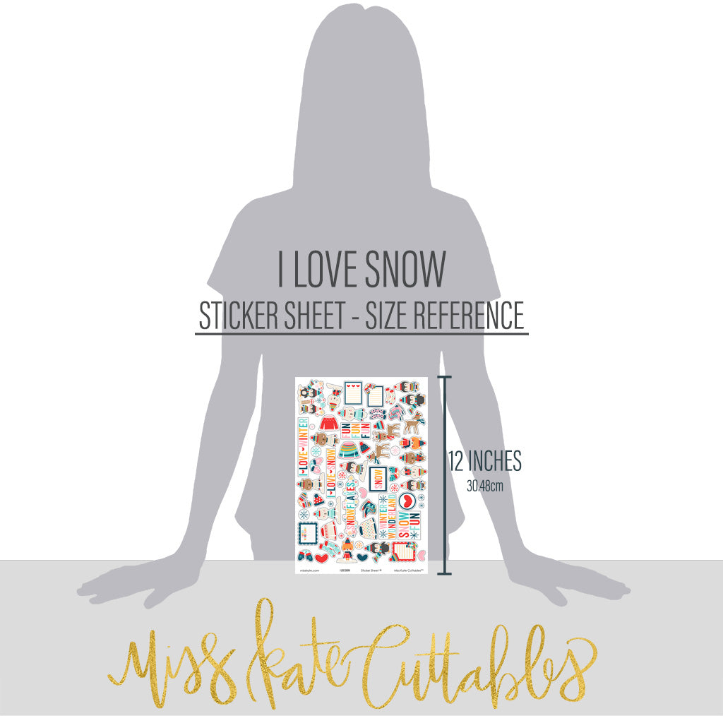 I Love Snow - for winter, sledding, snowboarding, skiing, playing in the  snow – MISS KATE