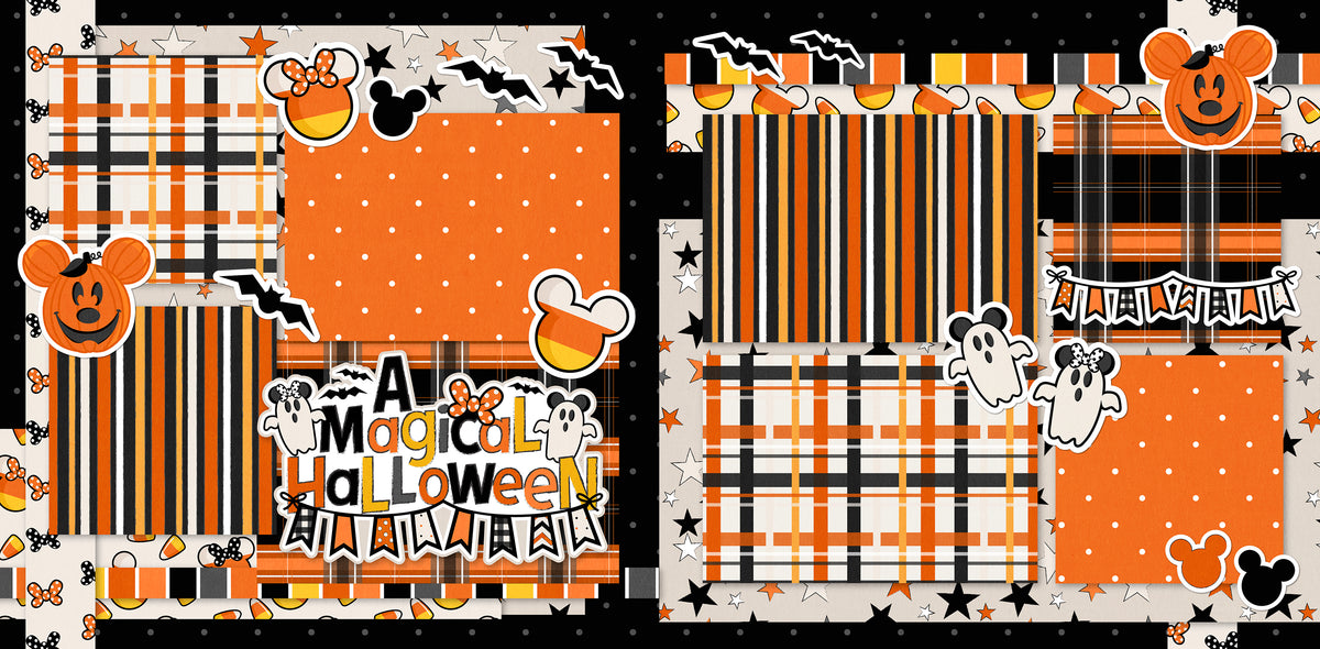 A Magical Disney Halloween Scrapbook Paper & Sticker Kit – MISS KATE