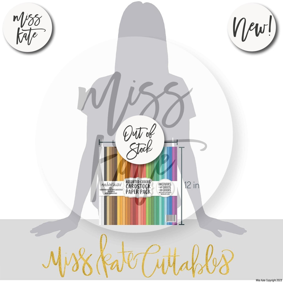 Assorted Colors - Cardstock Paper Pack - 60 Sheets Cardstock – MISS KATE