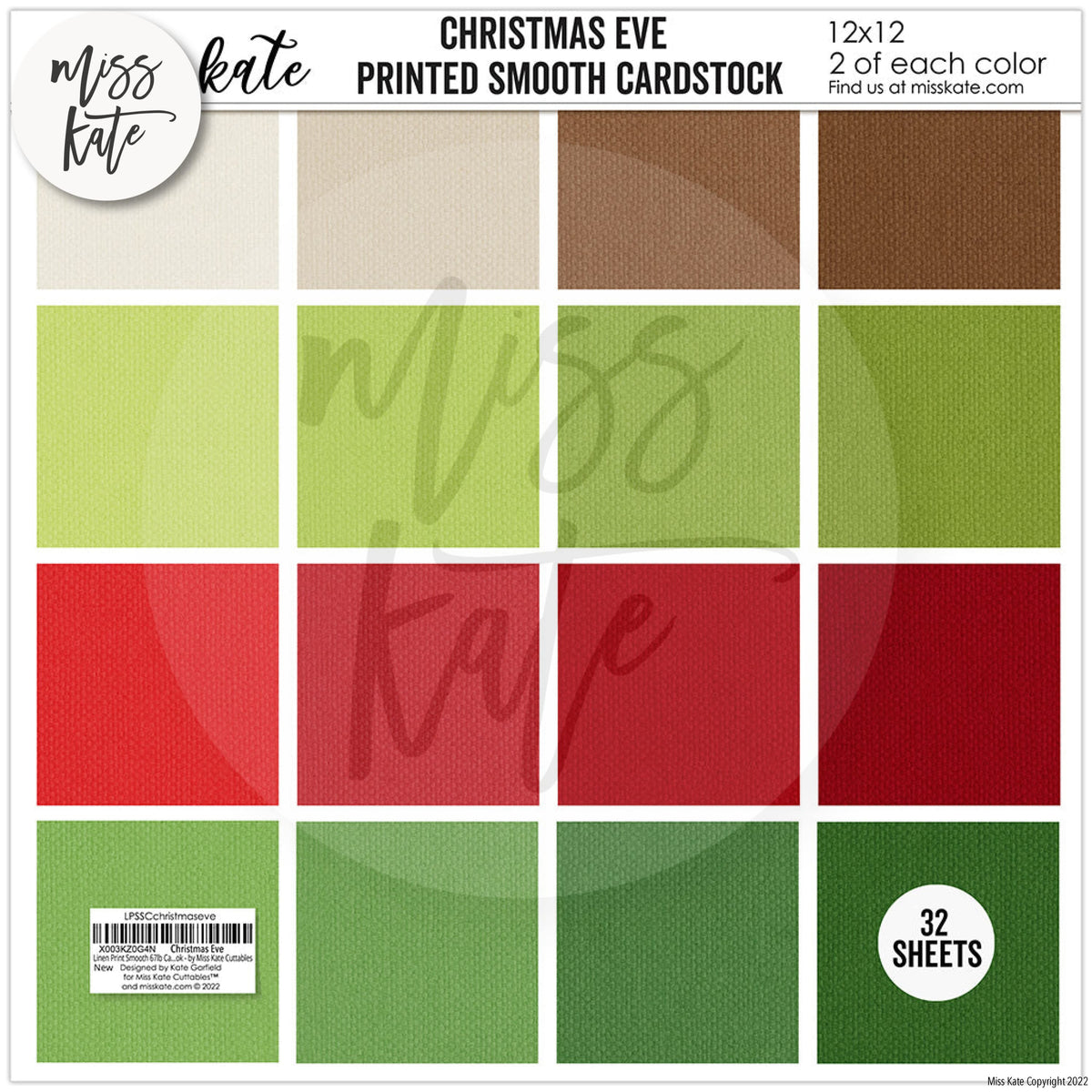 Christmas Eve - Christmas Cardstock – MISS KATE