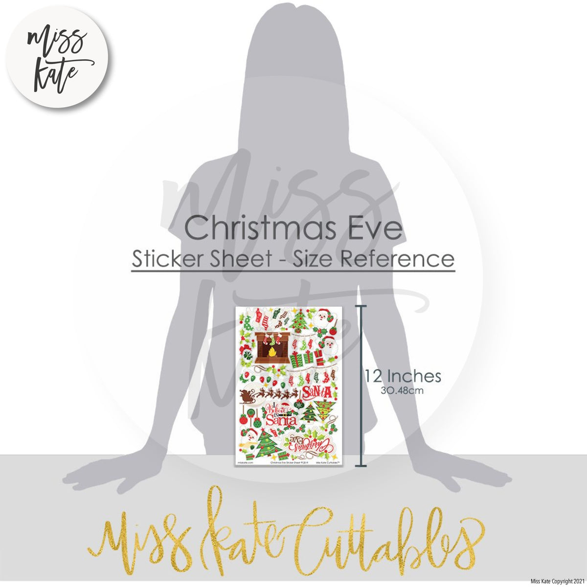 Christmas Eve - Sticker Sheet Stickers Christmas, planner – MISS KATE