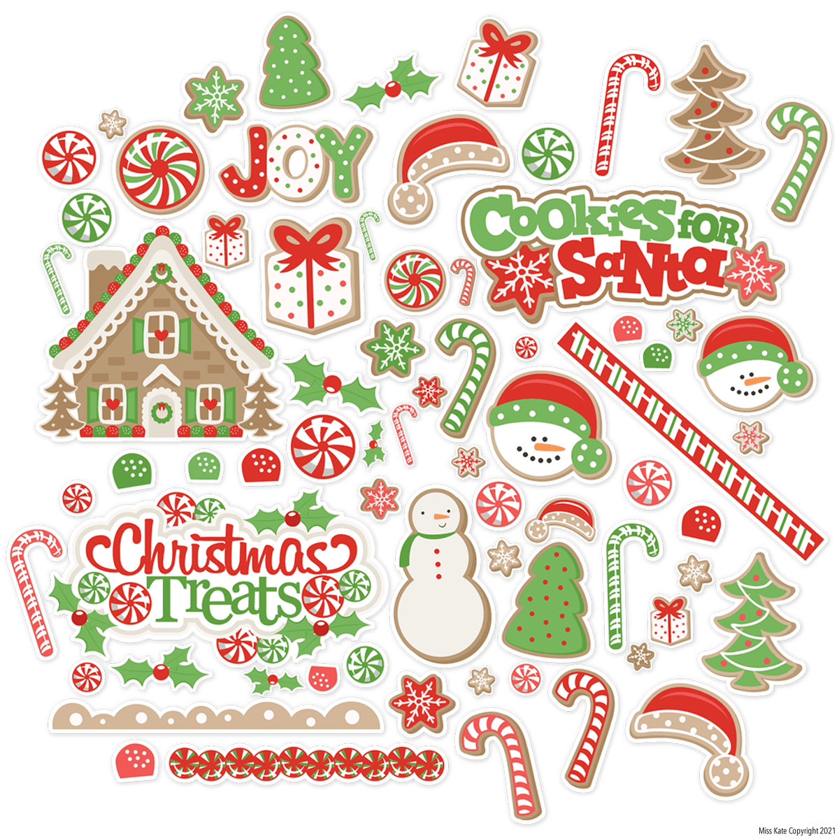 December 25th - Die Cuts Die Cuts 60+ Christmas, scrapbook, – MISS KATE