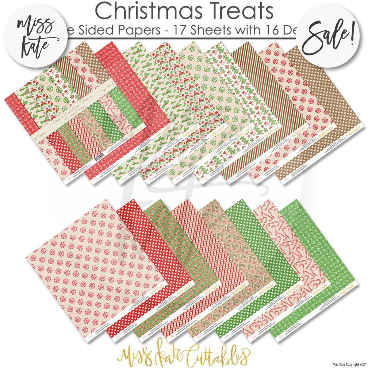 A Very Vintage Christmas- Christmas Double-Sided Scrapbook Paper Pack 12x12  Miss Kate – MISS KATE