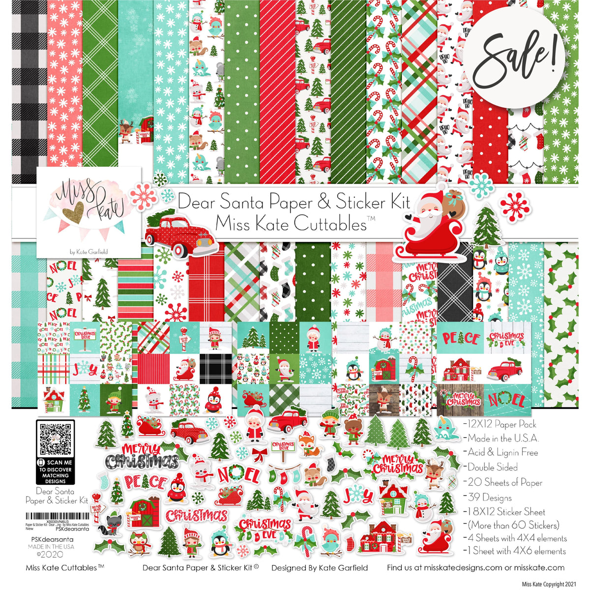 White Christmas - Sticker Sheet Scrapbook Stickers Christmas Planner – MISS  KATE