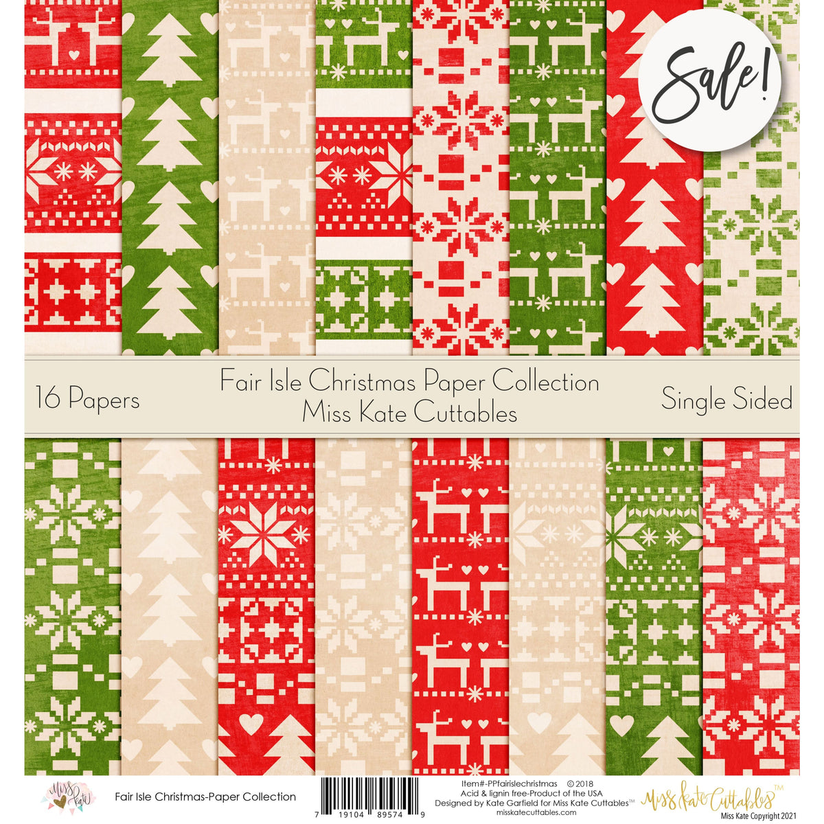 Cold Days - Christmas Cardstock – MISS KATE