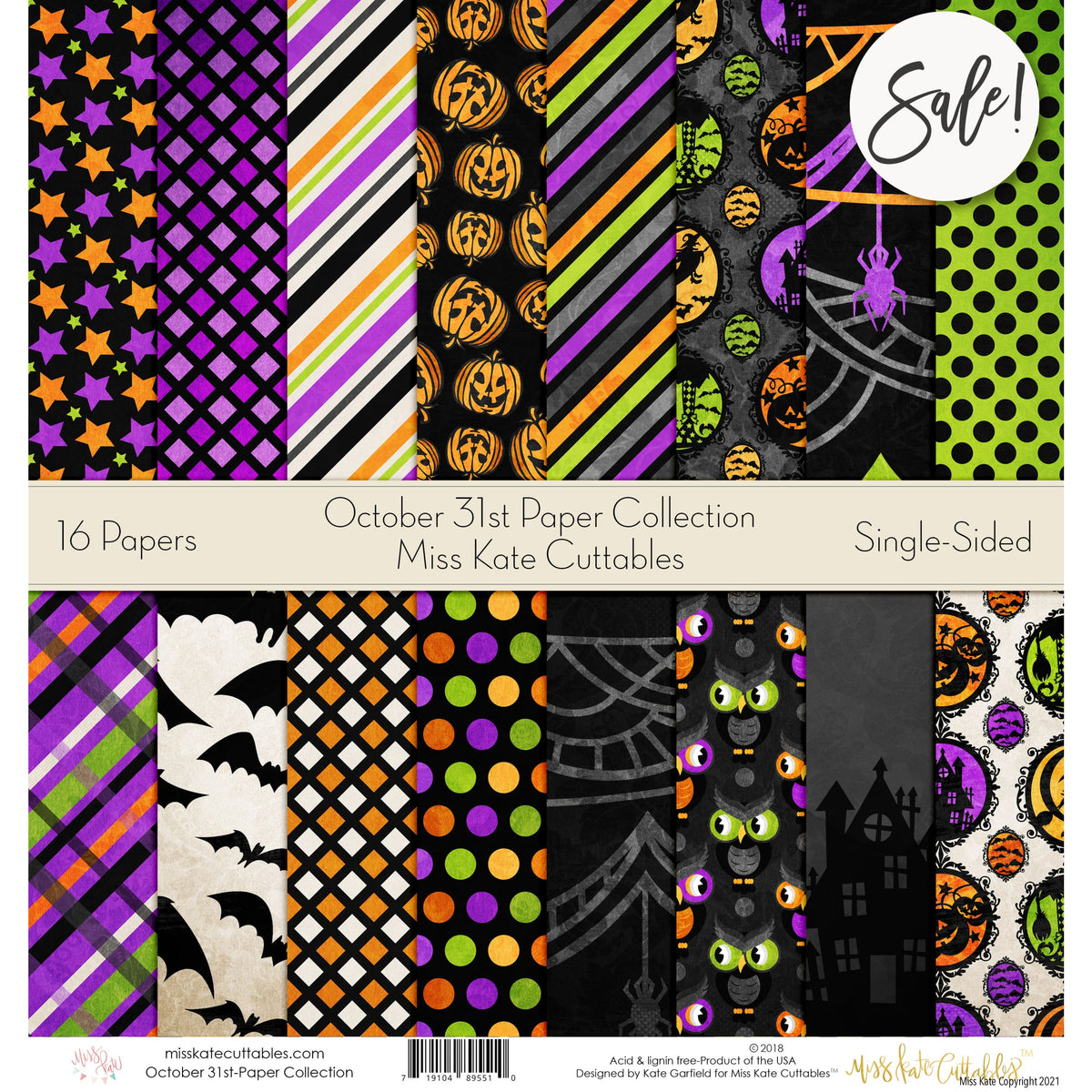 Halloween Night - Scrapbook Paper Pack – MISS KATE