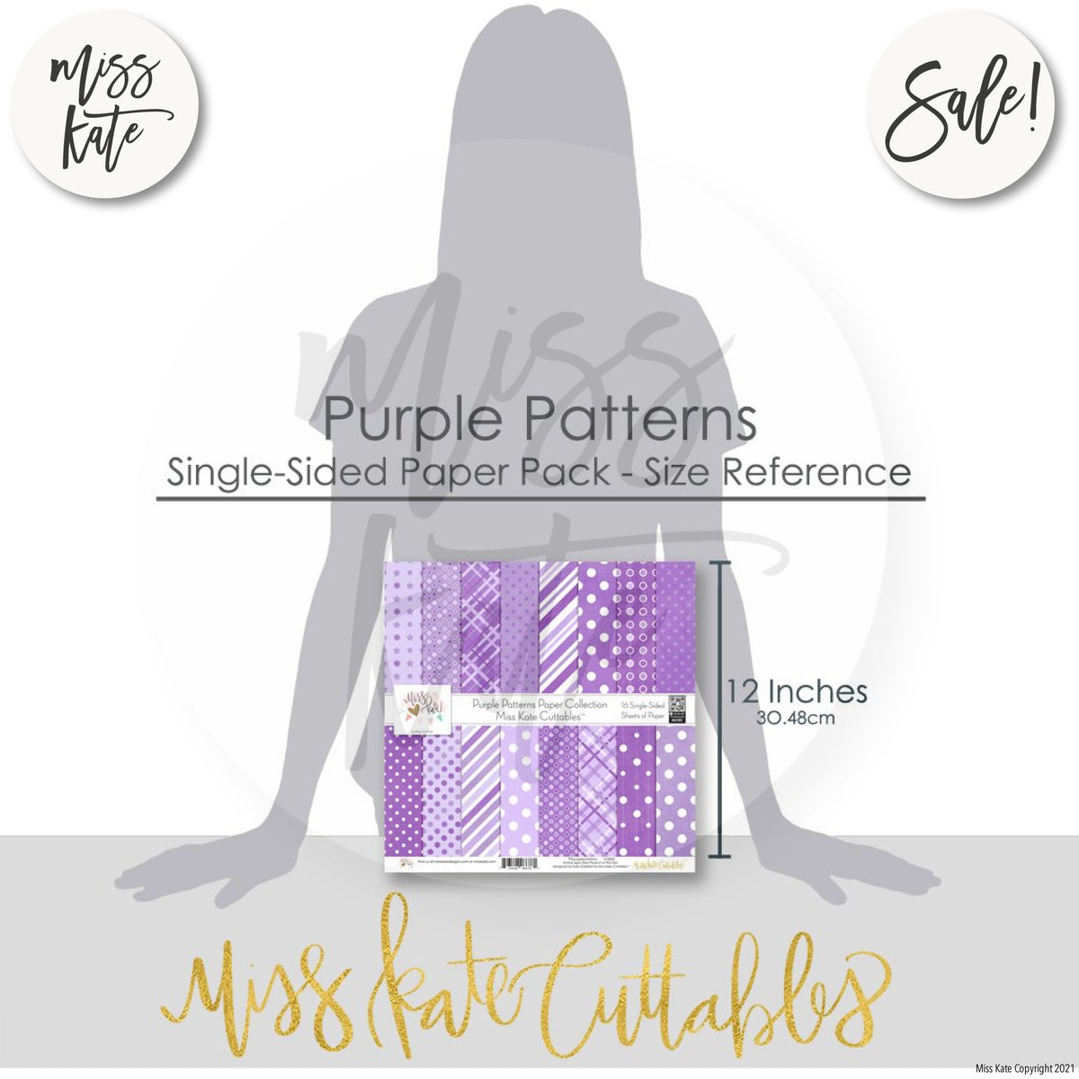 Pattern Paper (Gradation / Purple) - Pattern Papers - Parts