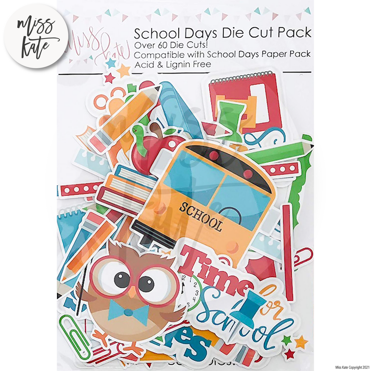 School Days - Die Cuts Scrapbook School Ephermera Cutouts – MISS KATE