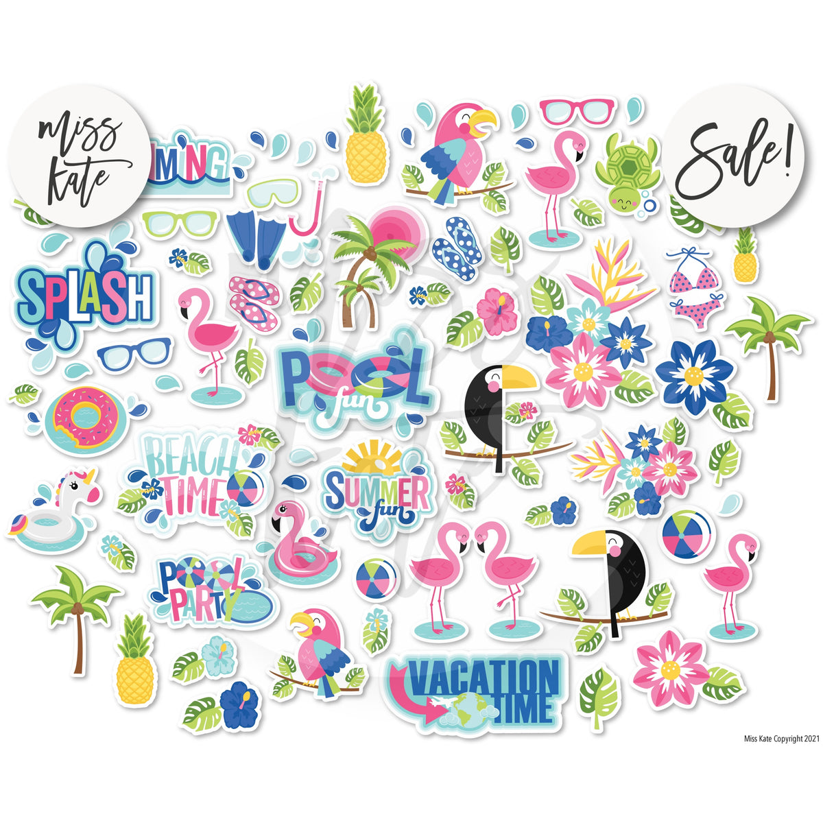 Defined scrapbook stickers, Paper, 8x11, Vacation (Making Memories)