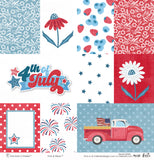 Stars & Stripes- Paper & Sticker Kit