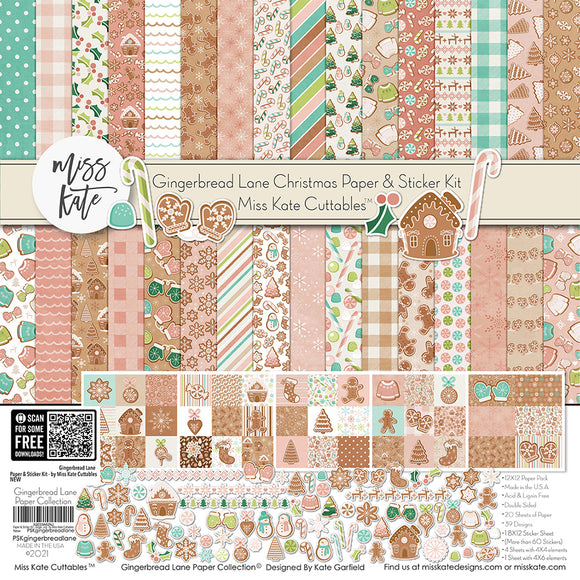 Gingerbread Lane - Paper & Sticker Kit