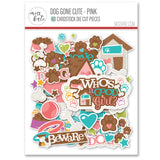 Dog Gone Cute - Pink-Die Cuts