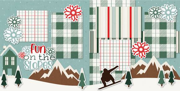 Fun on the Slopes-Snowboard - Page Kit