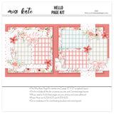 12x12 scrapbook page kit with floral and plaid patterns in coral, pink, and green. Comes with decorative die cuts, embellishments, and cardstock layers for DIY scrapbooking. Great for birthdays, spring memories, and keepsake albums.

