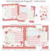 Spring-inspired 12x12 scrapbook kit with floral accents, plaid backgrounds, and stylish embellishments. Includes easy-to-use die cuts and decorative elements for a polished scrapbook spread.

