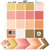 Groovy - Linen-Printed Smooth Cardstock Single-Sided