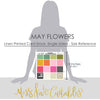 May Flowers - Linen-Printed Smooth Cardstock Single-Sided