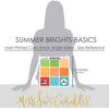 Summer Brights Basics - Linen-Printed Smooth Cardstock Single-Sided