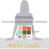 Cookies for Santa - Linen-Printed Smooth Cardstock Single-Sided