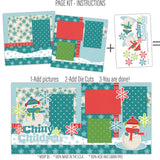 Chilly Children - Blue - Page Kit