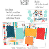 Sledding Fun  - Page Kit