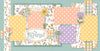 Spring-themed 12x12 scrapbook kit featuring pastel floral designs, polka dot patterns, and coordinating plaid accents. Includes decorative layering elements, elegant floral die-cuts, and pre-cut cardstock. Perfect for seasonal scrapbooks and crafting.
