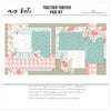 Together Forever scrapbook kit featuring pink roses, soft blues, and elegant die-cuts, perfect for love-themed memory keeping. decorative elements decorative elements decorative elements decorative elements decorative elements
