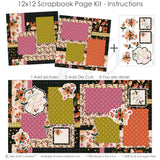 Miss Kate’s 12x12 scrapbook kit includes themed background papers, vibrant floral die-cuts, and memory-keeping essentials. Perfect for documenting anniversaries and everyday moments. DIY scrapbooking patterned paper layering designs creative journaling embellishments die cut elements 12x12 scrapbook craft paper accents floral backgrounds memory keeping supplies photo album decorations decorative scrapbook themed embellishments vintage scrapbooking
