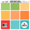 Summer Brights Basics - Linen-Printed Smooth Cardstock Single-Sided