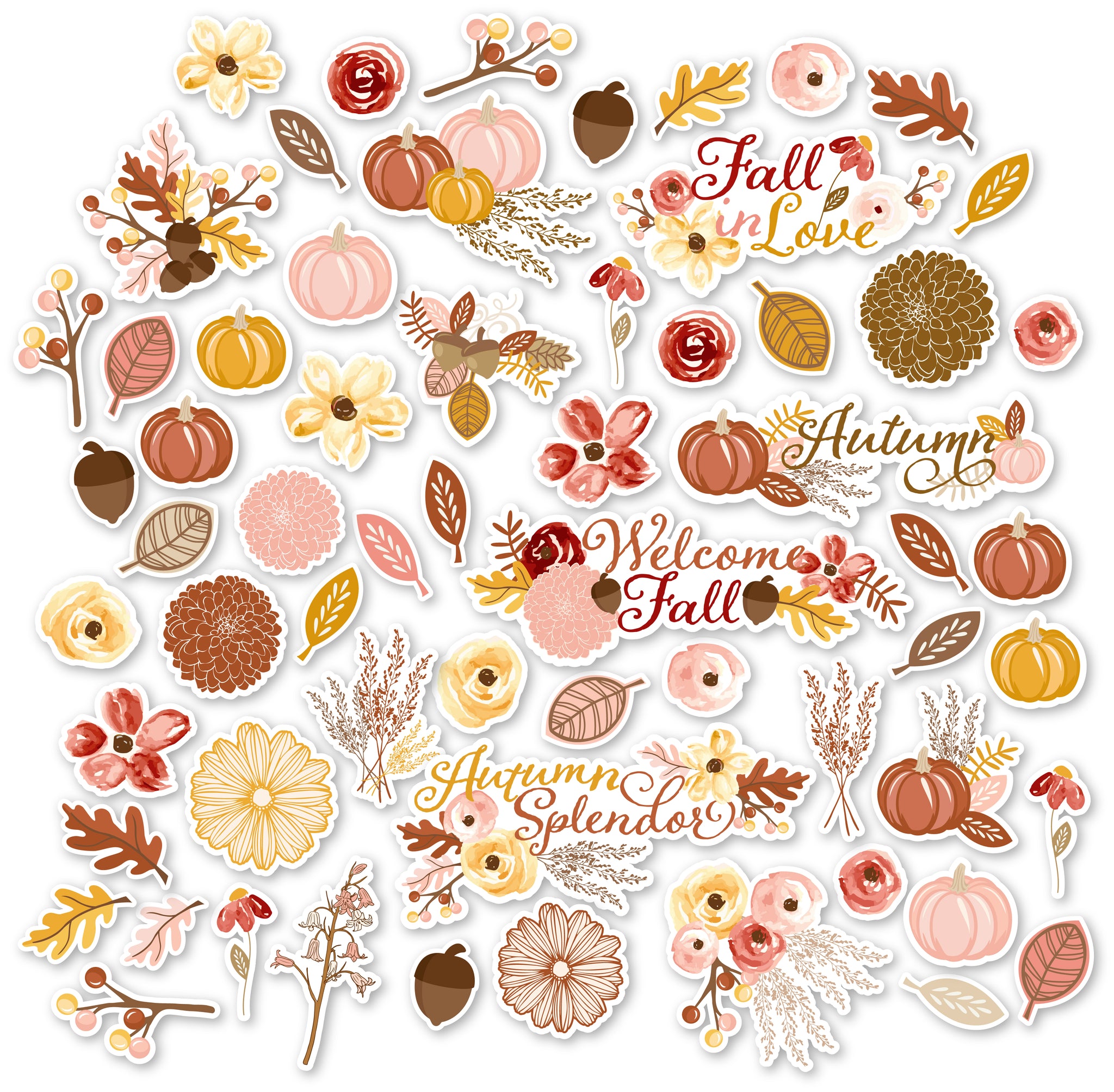 Fall in Love Scrapbook Paper & Sticker Kit – MISS KATE