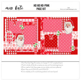 Ho Ho Ho-Pink - Page Kit