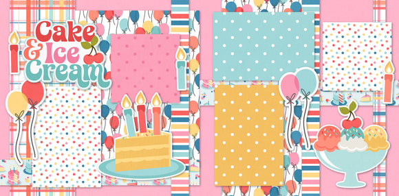 Cake & Ice Cream-Pink- Page Kit