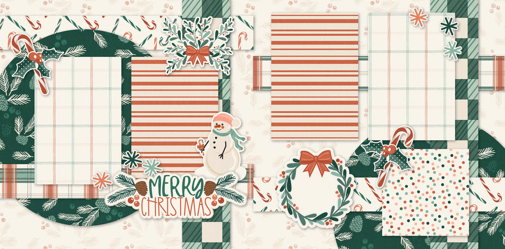 Merry Christmas Scrapbook Paper