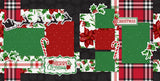 Merry Christmas scrapbook page kit featuring a 12x12 two-page layout festive designs including poinsettias, holly, plaid, and Santa’s sleigh. Includes die-cut embellishments, photo mats, and printed base sheets. Perfect crafting holiday memories.