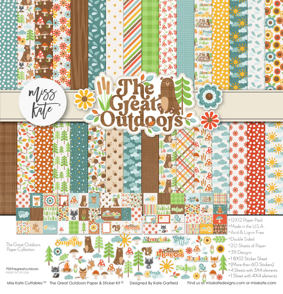 The Great Outdoors- Paper & Sticker Kit