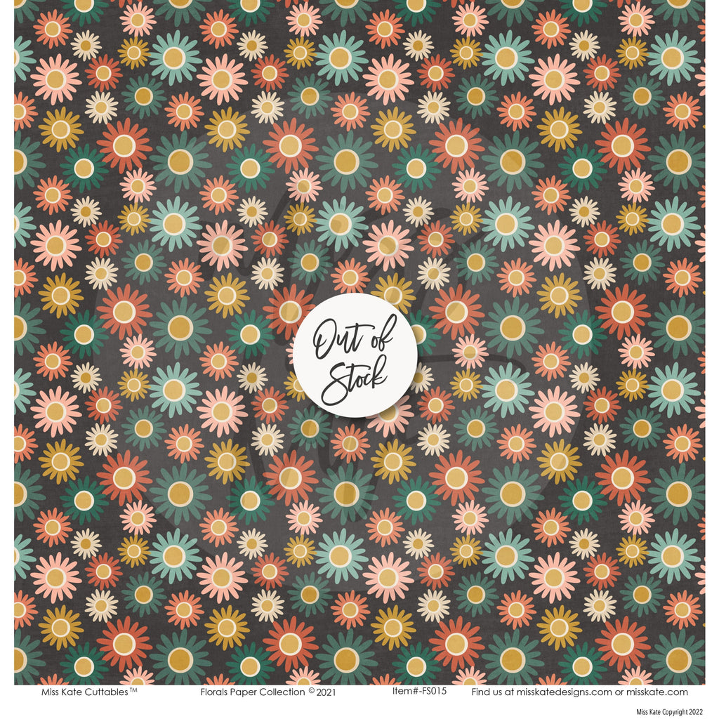 Floral Scrapbook Paper Pack Single Sided – MISS KATE