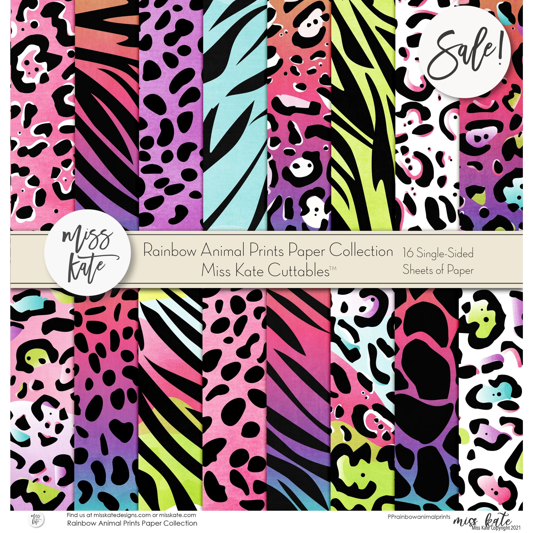 Rainbow Leopard Print Patterns