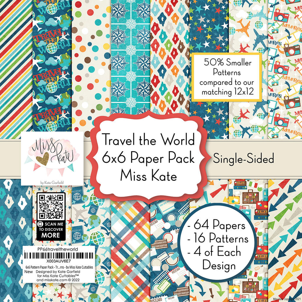 Travel the World - 6x6 Paper Pack